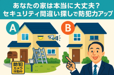 あなたの家は本当に大丈夫？セキュリティ間違い探しで楽しく防犯力アップ！